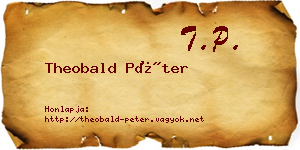 Theobald Péter névjegykártya